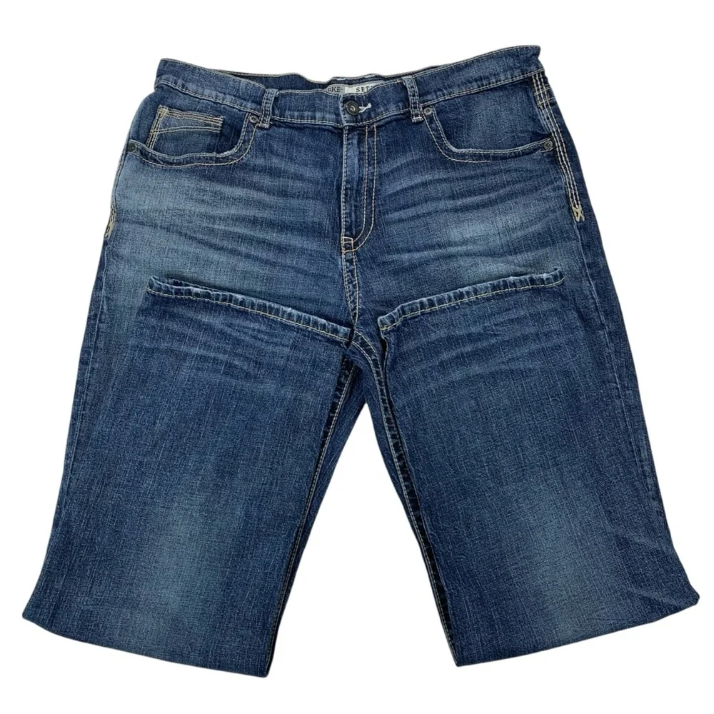BKE Seth men’s straight leg jeans‎ size 38R blue medium wash